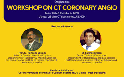 Workshop on CT coronary angio, 2025 March 20 & 21 conducted by NITTE in association with Indian College of Radiological Technology (ICRT)